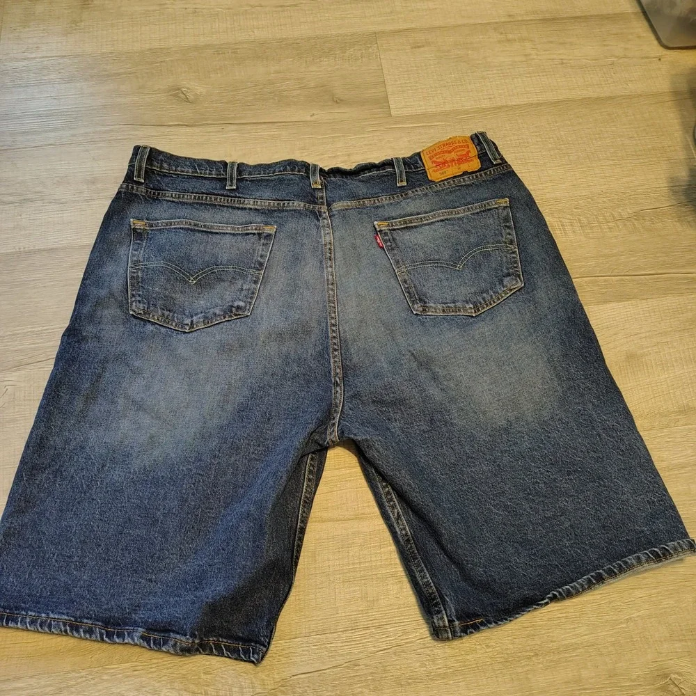 Levis 569 Loose Straight Denim Shorts Mens 44 Blue Medium Wash Wideleg baggy